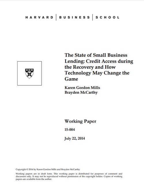 The State of Small Business Lending