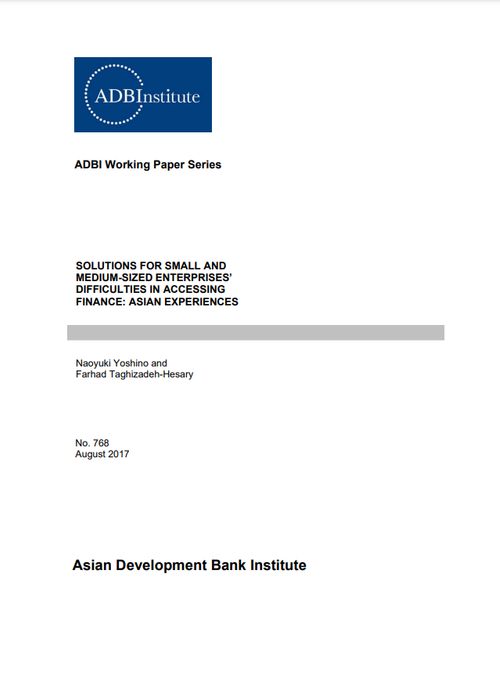 Solutions for small and medium-sized enterprises' difficulties in accessing finance