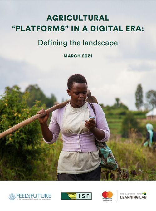 Agricultural «Platforms» in a Digital Era: Defining the landscape